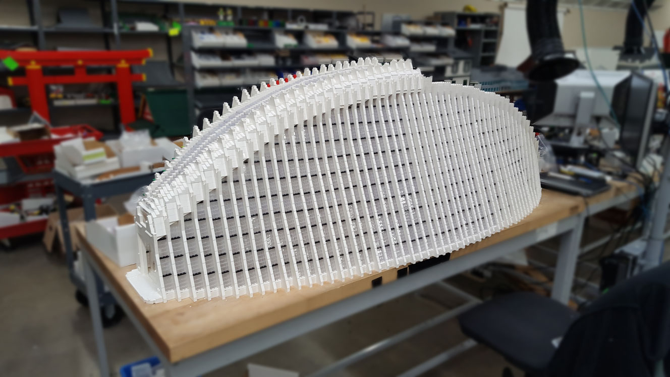 Building the ribs and windows for the main structure